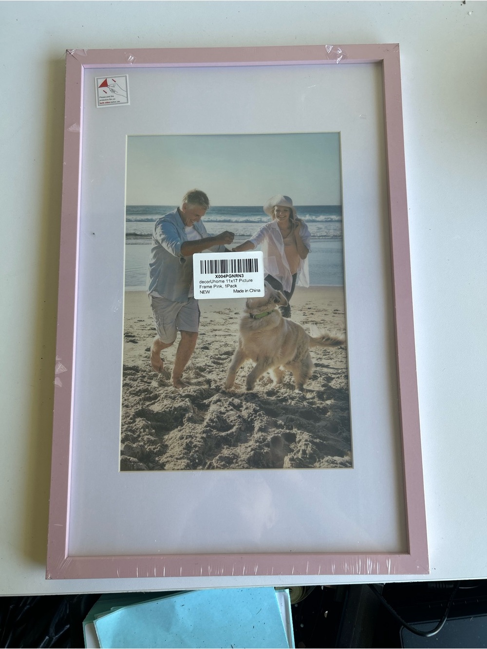 Pastel Pink Photo Frame for Wall Display